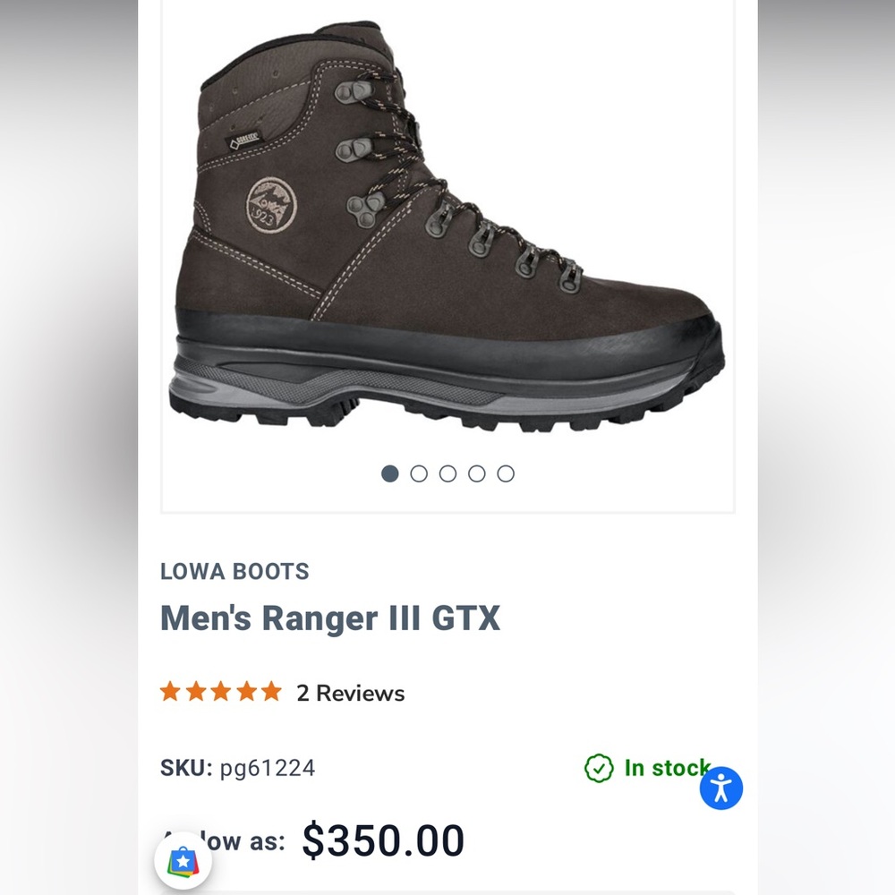 Lowa Boots brand new